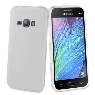 Muvit Crystal Soft - Achterzijde behuizing voor mobiele telefoon - thermoplastic polyurethaan (TPU) - voor Samsung Galaxy J1 (2016)