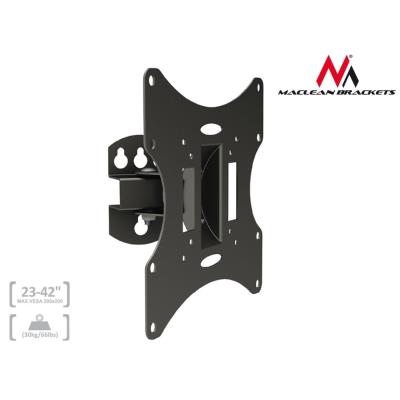 Lcd led plasma tv support mural vesa 75 100 200 maclean mc-501b
