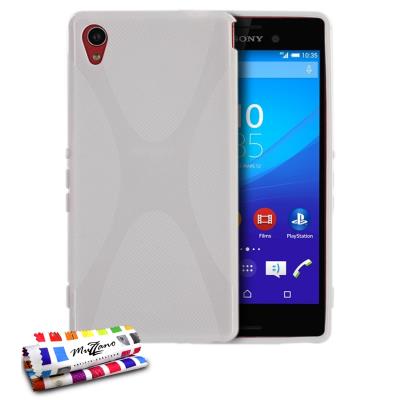 Coque Souple Ultra-Slim Le X Premium Blanc pour XPERIA M4 AQUA