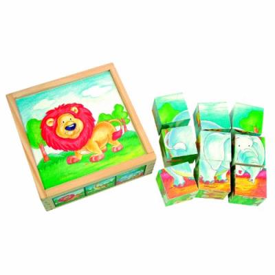Bino - 84174 - image cubes - faune - 9 pièces