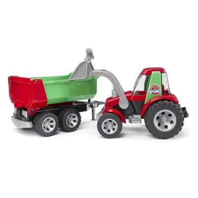 Bruder - Tracteur avec fourche et remorque basculante Roadmax