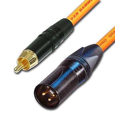 Designacable Nys373-0-Vdinog0025-Nc3Mxx-B Câble Rca Vers Xlr Mâle 3 M Orange