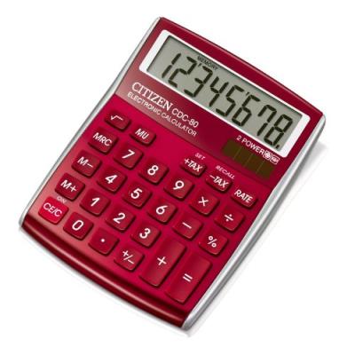 Citizen Calculatrice pour le bureau et la maison Rouge
