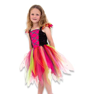 Robe de Sorcière Rose -taille 5-6 ans - Déguisement pour enfant - Costume d'Halloween