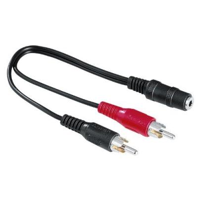 Hama Adaptateur Audio (2X Prise Rca, Prise Jack 3,5 Mm) [Sans S'Énerver Par Packaging] (Import Allemagne)