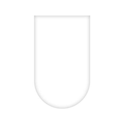 AMSCAN NAPPE EN PLASTIQUE RONDE BLANC GLACÉ