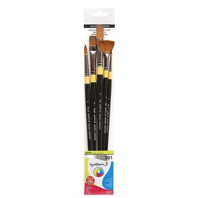 Pinceaux en pochette System 3 n°501 avec 5 brosses System 3
