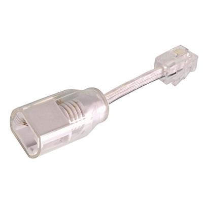 Velleman 39103 adaptateur anti-enroulement pour câble téléphone beige