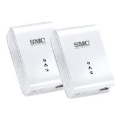 SMC EZ Connect SMCHPAV-ETH2 - Bridge - HomePlug AV (HPAV) 1.1 (pak van 2)