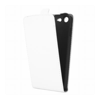 Mocca étui Clapet blanc pour Wiko StairWay