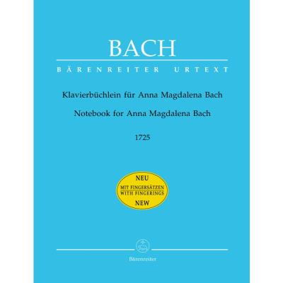 Partitions classique BARENREITER BACH J.S - PETIT LIVRE D'ANNA MAGDALENA BACH - PIANO Piano