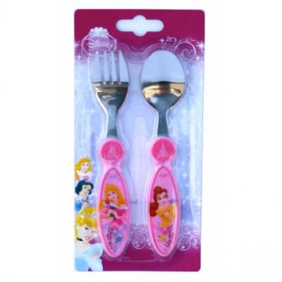 Mes premiers couverts en inox - 2 pièces : disney princesses