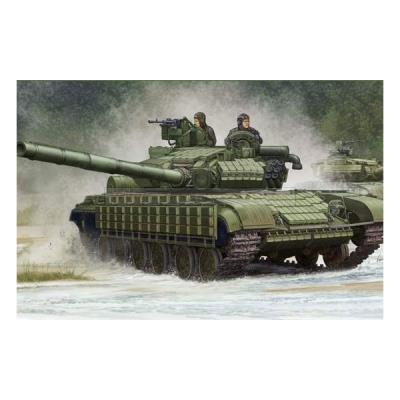 Maquette char : char moyen soviétique t-64bv mod (1985) trumpeter