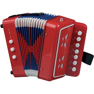 New classic toys - 2042839 - instrument à vent - accordéon en rouge