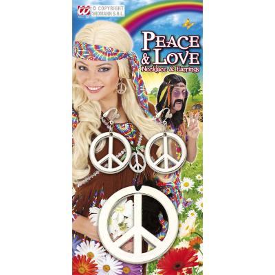 Collier et boucles d'oreilles hippie