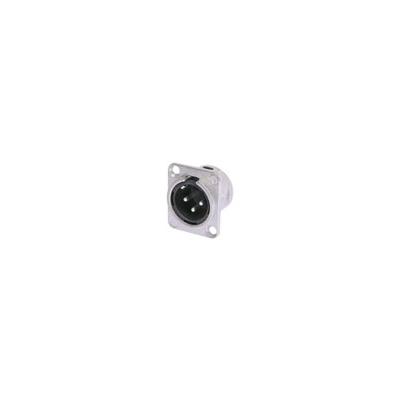 Neutrik - Embase XLR 3 points mâle - Type D - Nickel - Image 2