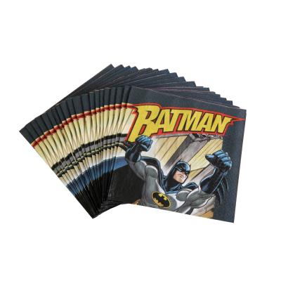 20 Serviettes Batman - Décoration anniversaire