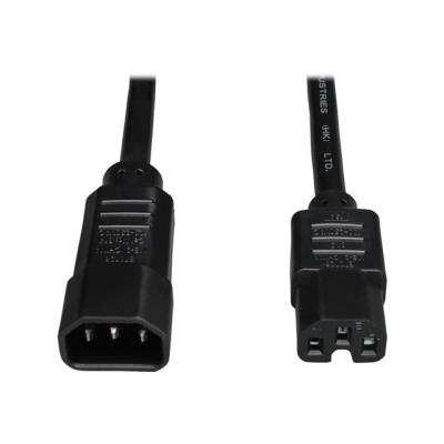 Tripp Lite 3ft Computer Power Cord Cable C14 to C15 Heavy Duty 15A 14AWG 3' - voedingskabel - 91 cm