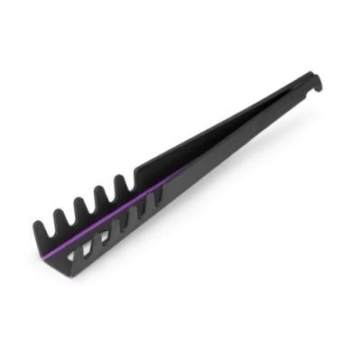 magisso 70404 spatule à spaghetti nylon/silicone noir/pourpre 29 x 8,8 x 9 cm