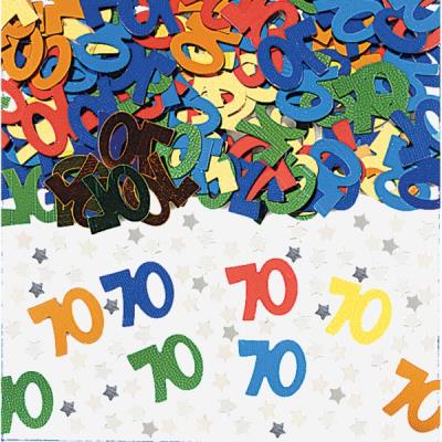 Confettis de table 70 ans