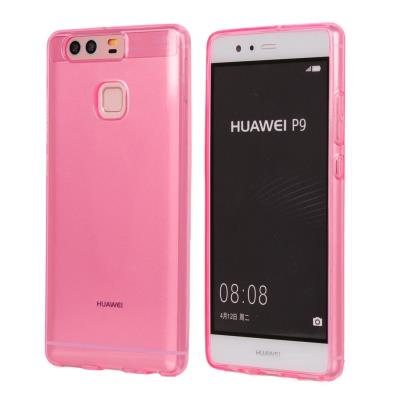 Huawei P9 Etui Housse Coque de protection Ultra Fine Silicone TPU Gel Pour Huawei P9 (Jelly - Rose)