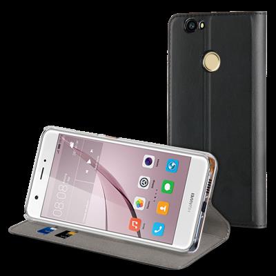 MUVIT ETUI folio stand NOIR POUR HUAWEI NOVA PLUS