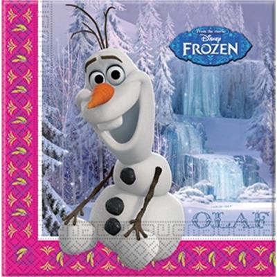 20 serviettes Olaf la reine des neiges? taille unique