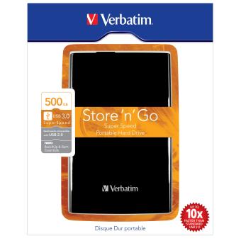 Noir Verbatim 53029 500Go Store n Go USB 3.0 2.5 HDD Ext 