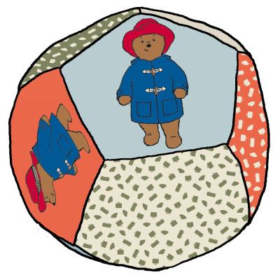Balle souple Ours Paddington Petit Jour Paris