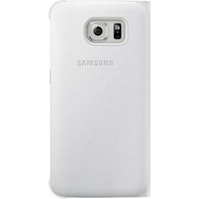 Samsung Flip Wallet Etui en PU pour Samsung Galaxy S6 Edge Blanc