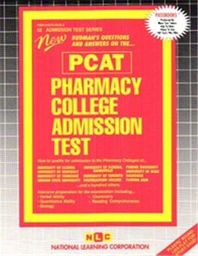 Pharmacy College Admission Test (Pcat, Admission Test Series