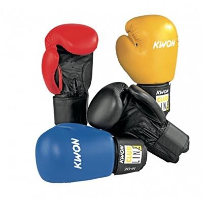 Kwon clubline pointer gants de boxe multicolore jaune noir 0,3 l