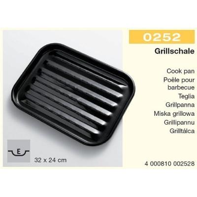 LANDMANN GRILLSCHALE FEUERSCHALE EMAILLIERT ECKIG 32,7 X 24,7CM