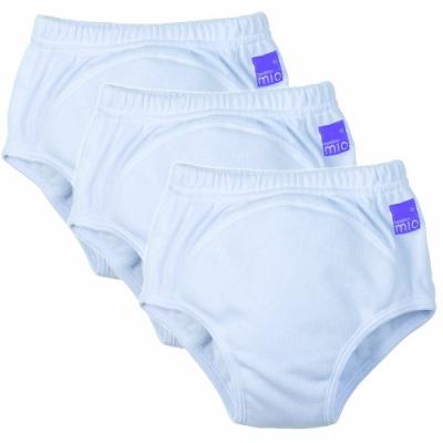 bambino mio training pants 3 x pack (white, 2-3y)