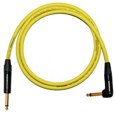 Designacable Np2Xb-Vdinyw0500-Np2Rxb Câble Guitare Jack 6.3Mm Coudé 5M Jaune