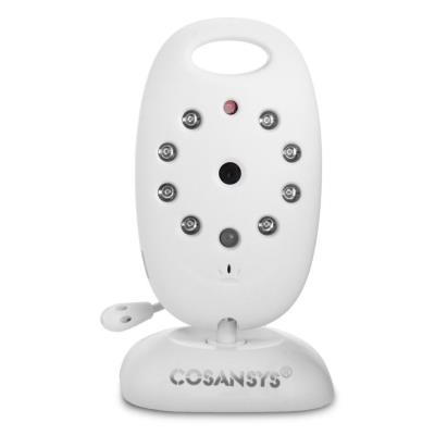 Babyphone Vidéo Cosansys 2 Lcd Couleur Moniteur + Caméra Vidéosurveillance Ecoute Bébé Sans Fil 2 Voies Ir Nocturne Sécurité Angelcare - Blanc
