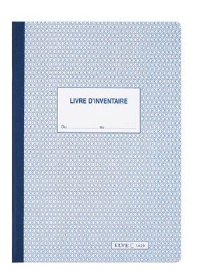 Registre  livre Inventaire A4