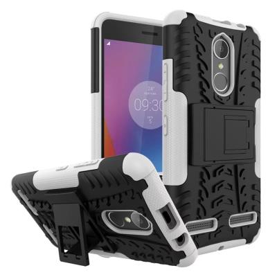 Etui ProteKtoR Lenovo K6 Total blanc avec stand - Housse coque de protection Silicone avec stand Lenovo VIBE K6 2016 / 2017 blanche - Accessoires pochette XEPTIO case