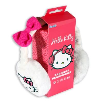 Kello Kitty HK8903W Cache-Oreilles Audio avec Prise Jack 3.5mm - Blanc