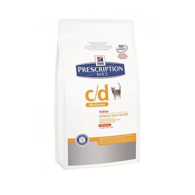 Comparer les prix de Croquettes hill's prescription diet feline c/d multicare poulet sac 1,5 kg