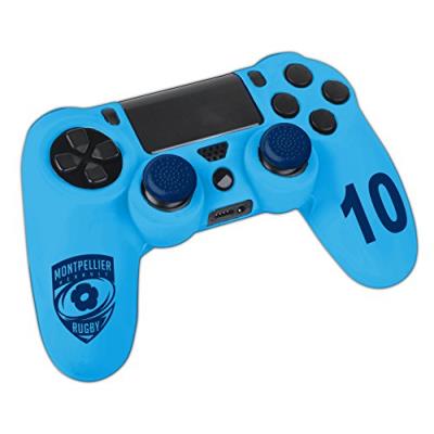 Kit pour manette PS4 (housse + caps) - Licence officielle MONTPELLIER HERAULT RUGBY