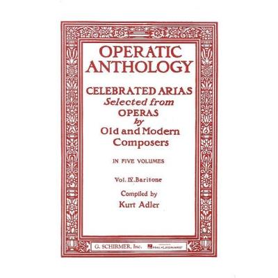Partitions classique HAL LEONARD OPERATIC ANTHOLOGY VOL.4 - BARYTON ET PIANO Baryton, piano