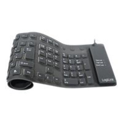 LogiLink Flexible Waterproof - toetsenbord - Duits
