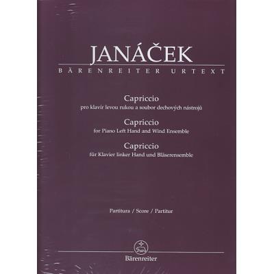 Partitions classique BARENREITER JANACEK - CAPRICCIO - SCORE Grand format