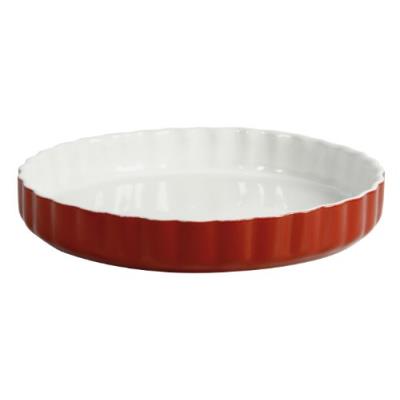 Crealys 512735 moule à tarte en céramique framboise 28 cm