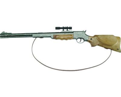 Carabine en métal et plastique - Black Panther - 8 coups : 72 cm
