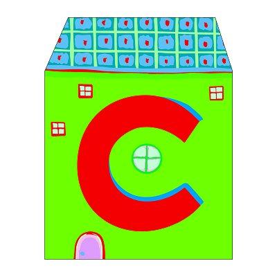 Djeco - Lettre petite maison en bois - C