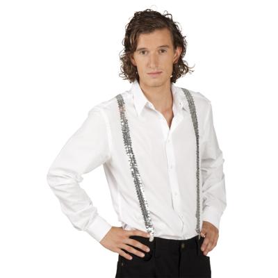 Bretelles Sequins Argent