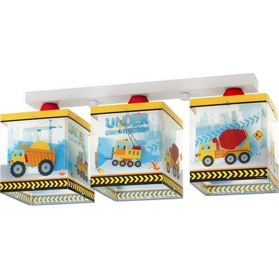 Plafonnier enfant 3 lampes construction - dalber - 63613