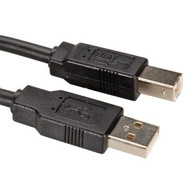 Roline - USB-kabel - USB (M) naar USB type B (M) - USB 2.0 - 3 m - zwart
